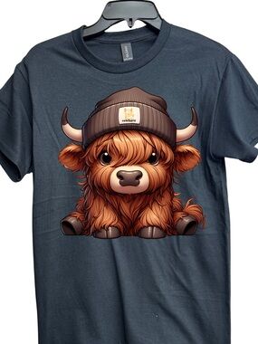 Western Cow Black Graphic Tee